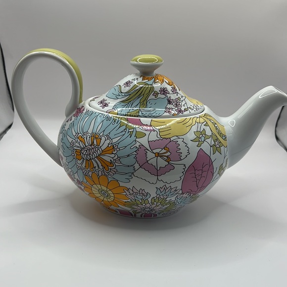 60s mod retro stoneware tea pot. - Picture 5 of 13